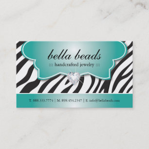 Stilfulla zebra tryckvisitkortar visitkort