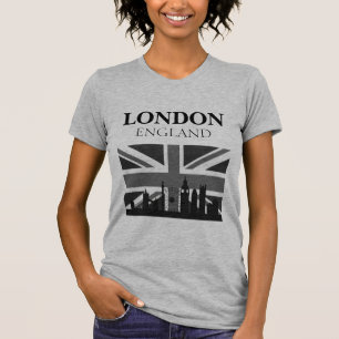 Stilfullt cool svart grå London Union Jack Tröja