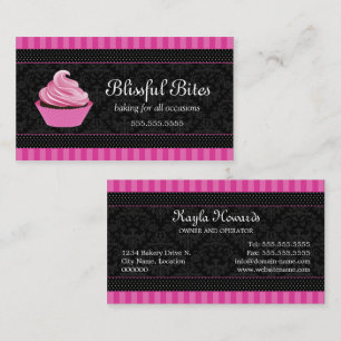 Stilfullt Cupcake-bageri Visitkort
