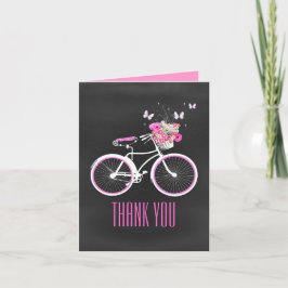 Stilfullt cykeltackkortkort tack kort