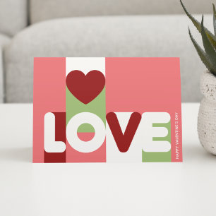 Stilfullt elegant LOVE-kort Helgkort