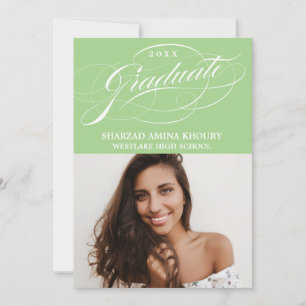 STILFULLT ELEGANTA SKRIFT 2 EXAMENSFIRANDE INVITAT INBJUDNINGAR