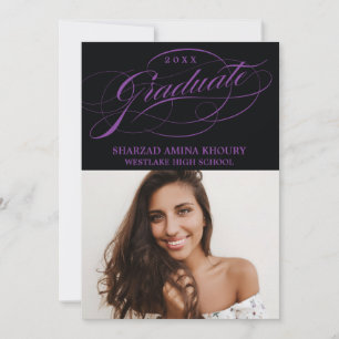 STILFULLT ELEGANTA SKRIFT 2 GRADUATE FESTINBJUDAN INBJUDNINGAR