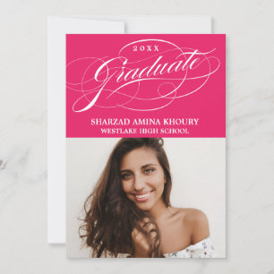 STILFULLT ELEGANTA SKRIFT 2 GRADUERINGSFEST INBJUD INBJUDNINGAR
