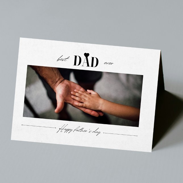Stilfullt Fars dag-fotografi Kort (Skapare uppladdad)