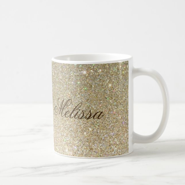 Stilfullt glitter skräddarsy mugg (Höger)