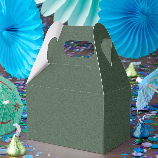 Stilfullt grönt mönster Lyxigt presentförpackning  Presentaskar (Part)