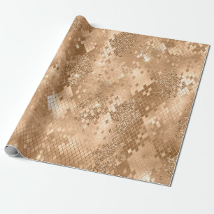 Stilfullt guld glitter djungel orm skinn mönster presentpapper