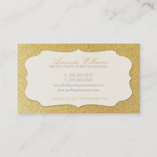 Stilfullt guld- glitter visitkort