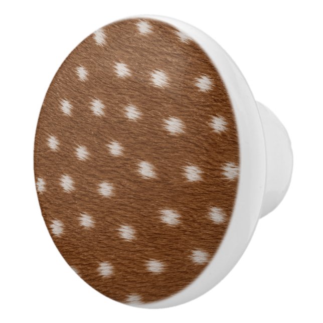 Stilfullt hjortmönster keramisk draghandtag accent knopp (Höger)