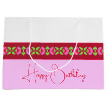 Stilfullt ljust rosa och blommig