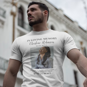 Stilfullt minne Foto minnes T-shirt