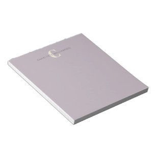 Stilfullt monogramnamn Chic Dammlila Anteckningsblock