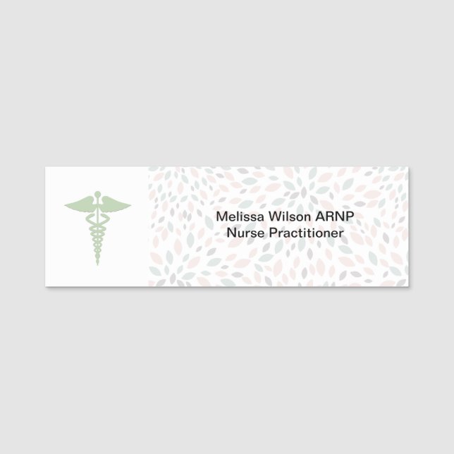 Stilfullt mönster för namnbricka (Framsida)