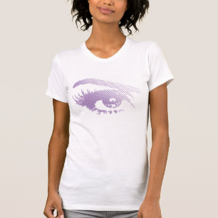 Stilfullt nätt öga av Halvton-Violetta lilor fö T-shirt
