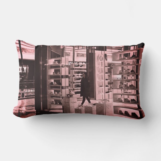 Stilfullt shoppingcentrumsko kudde (Framsida)