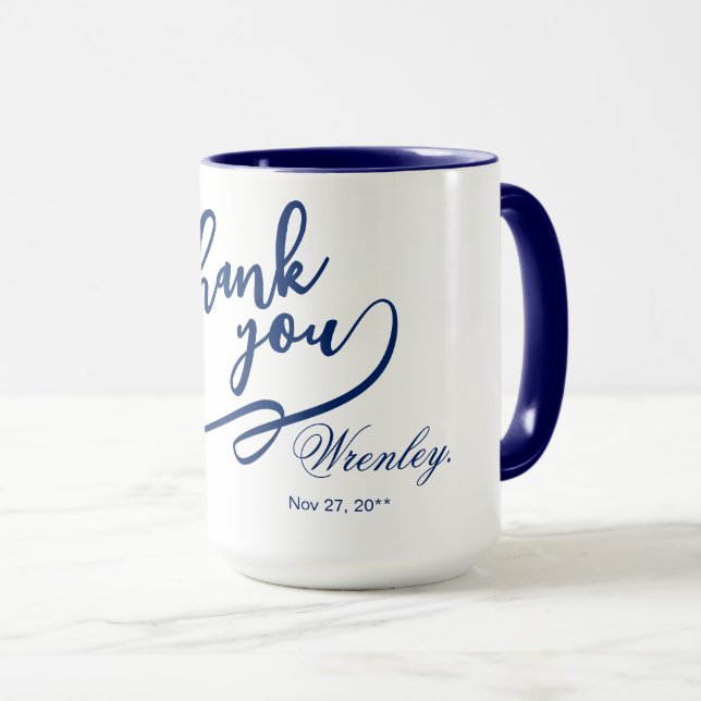 Stilfullt tack navy 15 oz kombinationsmugg för gåv mugg (Framsida höger)