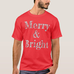 Stilfullt trendigt urbant glad och ljus jul t shirt