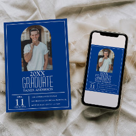 Stilfullt välkomstkort med fotot av en ark för exa inbjudningar