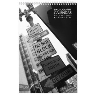 Stilig B&W-fotokalender - Kelly vin Kalender