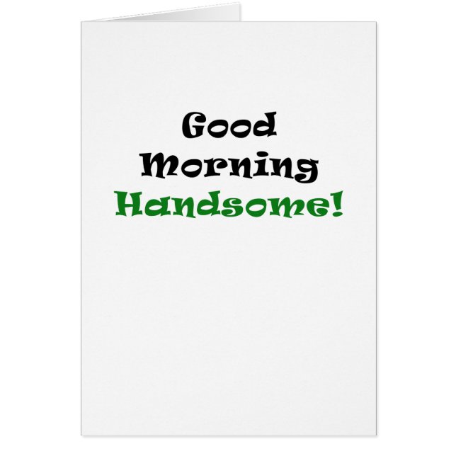 Stilig bra morgon hälsningskort (Framsidan)