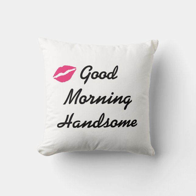 Stilig bra morgon kudde (Framsida)