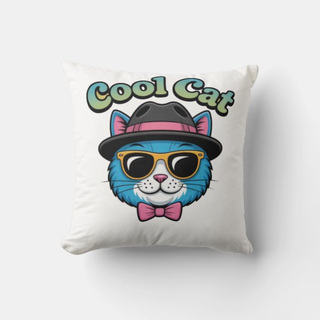 Stilig Cool Cat Kudde (Framsida)