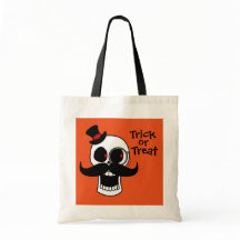 Stilig dödskalle trick-or-treat påse