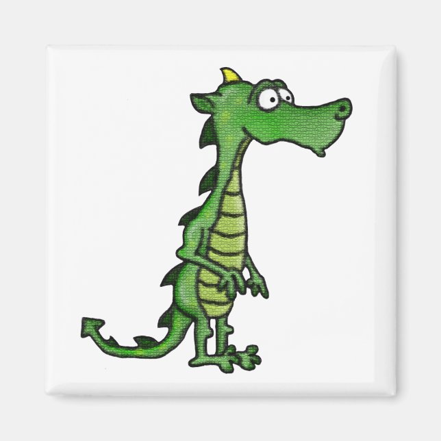 Stilig drakemagnet magnet (Framsidan)