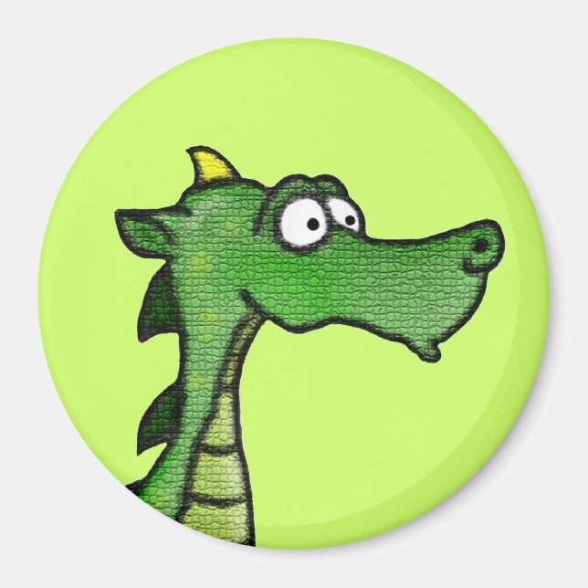 Stilig drakemagnet magnet (Framsidan)