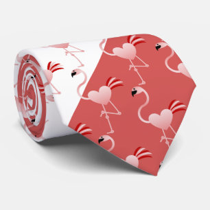 Stilig Flamingo Två-Tonad Tie Slips