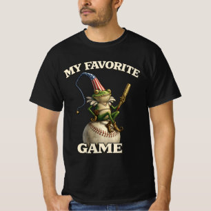 Stilig Groda Basebollmästare: Vintage Sport T Shirt