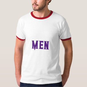 Stilig HERR Text Royal Lila Färg Herr Ringer T Shirt