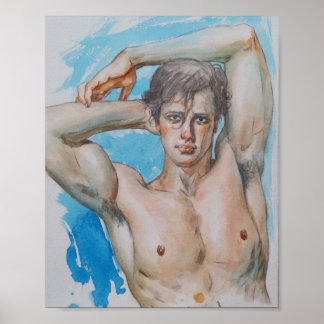 Stilig man poster