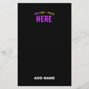 STILIG MODERN ANPASSNINGSBAR SVART VERIFIERAD VARU BREVPAPPER