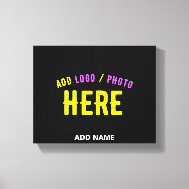 STILIG MODERN ANPASSNINGSBAR SVART VERIFIERAD VARU CANVASTRYCK (Framsida)