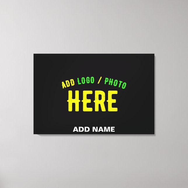 STILIG MODERN ANPASSNINGSBAR SVART VERIFIERAD VARU CANVASTRYCK (Framsida)