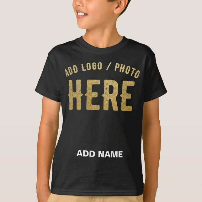 STILIG MODERN ANPASSNINGSBAR SVART VERIFIERAD VARU T SHIRT (Framsida)