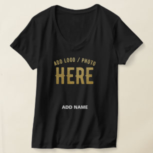 STILIG MODERN ANPASSNINGSBAR SVART VERIFIERAD VARU T SHIRT