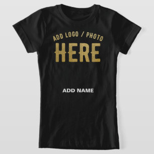 STILIG MODERN ANPASSNINGSBAR SVART VERIFIERAD VARU T SHIRT