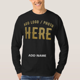 STILIG MODERN ANPASSNINGSBAR SVART VERIFIERAD VARU T SHIRT