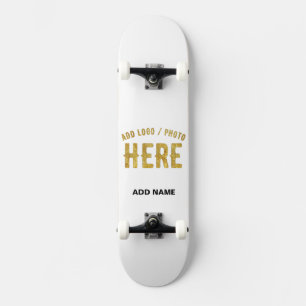 STILIG MODERN ANPASSNINGSBAR VIT VERIFIERAD VARUMÄ MINI SKATEBOARD BRÄDA 18,5 CM