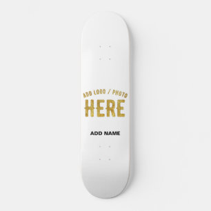 STILIG MODERN ANPASSNINGSBAR VIT VERIFIERAD VARUMÄ MINI SKATEBOARD BRÄDA 18,5 CM