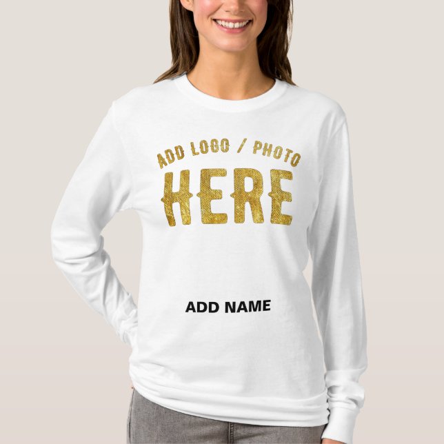 STILIG MODERN ANPASSNINGSBAR VIT VERIFIERAD VARUMÄ T SHIRT (Framsida)