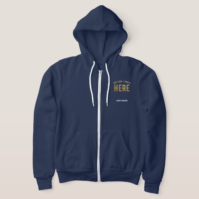 STILIG MODERN NAVBLÅ BEKRÄFTAD VARUMÄRKESVAROR T SHIRT (Laydown)