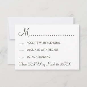 Stilig Mustasch och Läppar RSVP OSA Kort