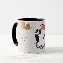 Stilig Smokingcattsfirande Kaffe- och Tekopp Mugg