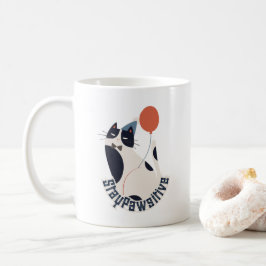 Stilig Smokingkatt Firande Kaffe & Te Kopp