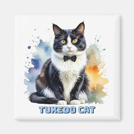 Stilig Smokingkatt Magnet