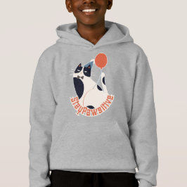 Stilig Smokingkatt med Ballong Barn Hoodie T Shirt